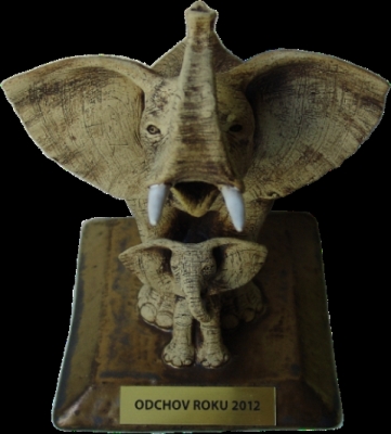 statuetka Biały słoń